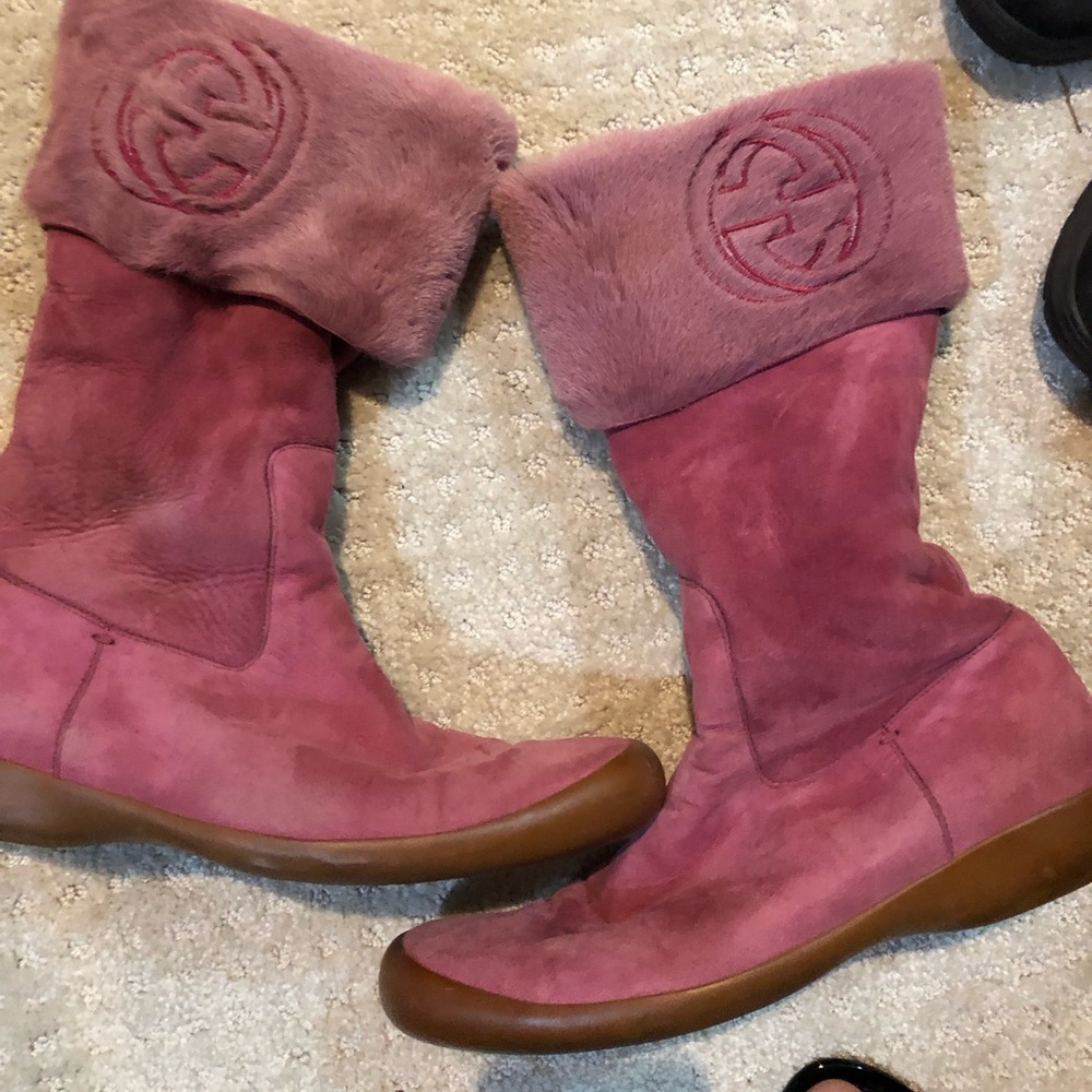 GUCCI roll top boots